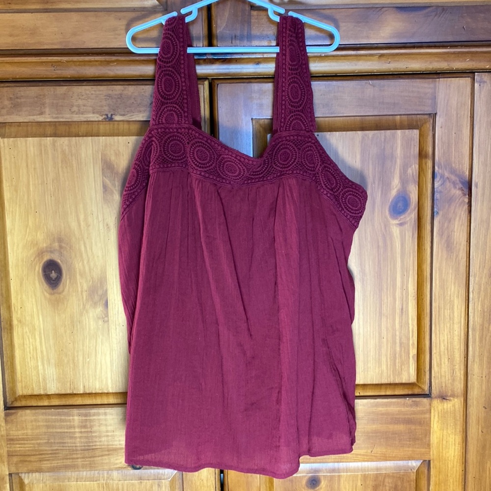 Old Navy Red Western Style Tank Top
